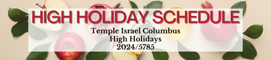High Holiday Schedule High Holiday Schedule